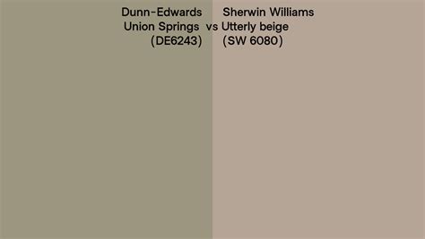 Dunn Edwards Union Springs De Vs Sherwin Williams Utterly Beige