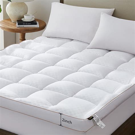 TopTopper Mattress Topper Queen Size Cooling Mattress Pad Cover For