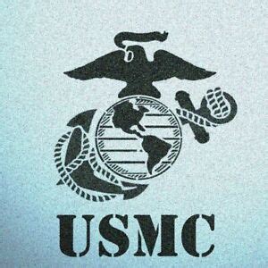 United States Marine Corps Emblem Stencil USMC Military Stencils | eBay