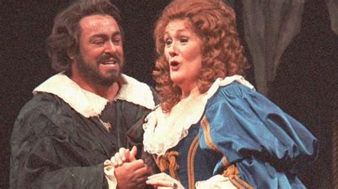 Opera Singers Dame Joan Sutherland And Luciano Pavarotti Sing A Duet