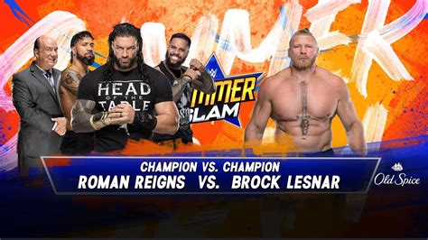 Brock Lesnar Vs Roman Reigns Summerslam 2022 Last Man Standing Full