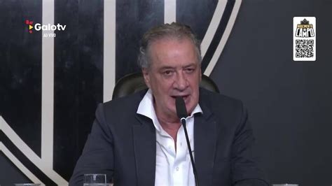 Presidente do Atlético MG explica possibilidade de reforçar time no