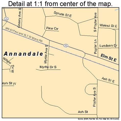 Annandale Minnesota Street Map 2701684