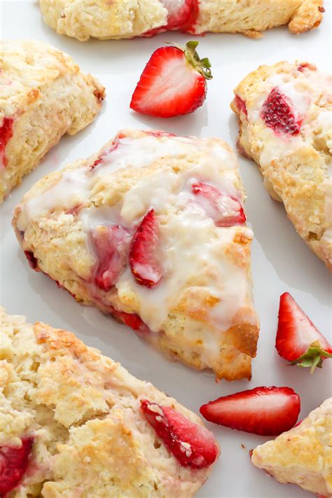 Strawberries And Cream Scones Baker By Nature