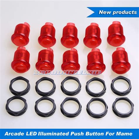 Pcs Lot New Mm Led Lit Illuminated Push Buttons Built In Micro