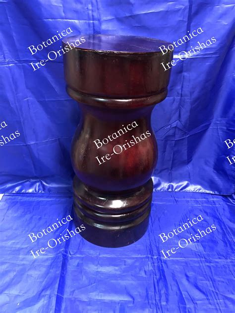 Pilon 22 De Shango Chango En Madera Cherry Religion Yoruba Ifa Santeria