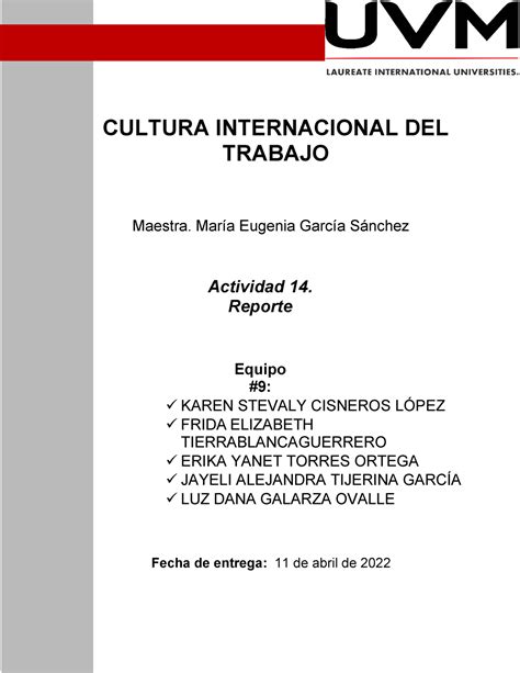 Act Equipo Actividad Reporte Preguntas Cultura