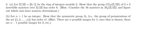 Solved Let Z 2z {0 1} Be The Ring Of Integers Modulo 2