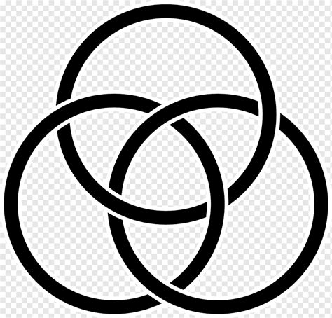 Circles Ring Three Black Intersecting Png PNGWing