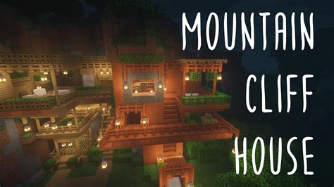 Minecraft Mountain Cliff House Timelapse｜minecraft Time Lapse 02