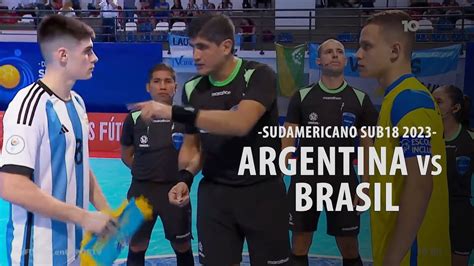 Futsal Argentina Brasil Fase De Grupos Sudamericano Sub