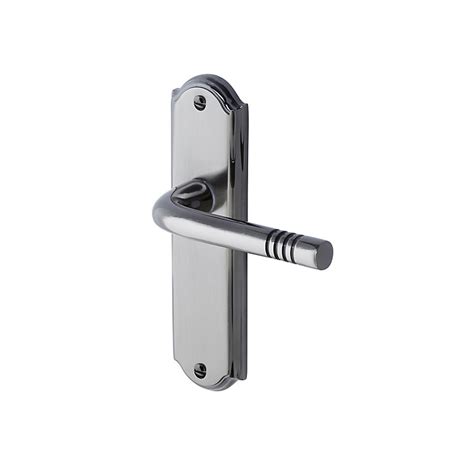 Colours Meldon Satin Iridium Effect Brass Straight Latch Door Handle L 115mm Diy At Bandq