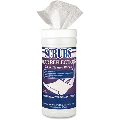 Dymon SCRUBS Clear Reflections Glass Cleaner Wipes 50 Sheets Walmart