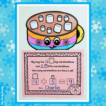 Winter Math Activity Hot Cocoa Math Craft Addition Tens And Ones