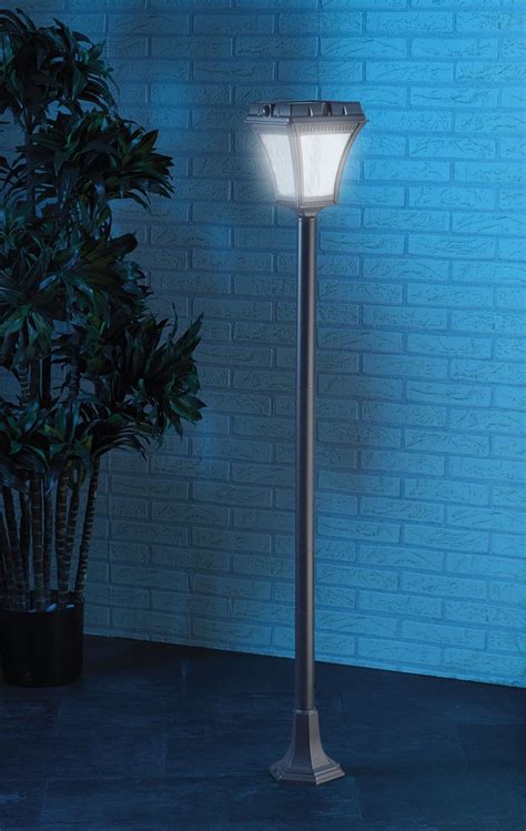 Lampadaire De Jardin Solaire à Led 1m Avec Détecteur Lampadaires De