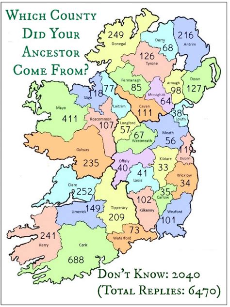 Irish County Map