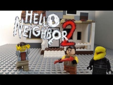 Лего Hello neighbor 2 stop motion - YouTube