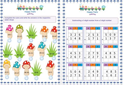 Happy Trails Maths Worksheets For Class 2 For 1st Term Grade 2