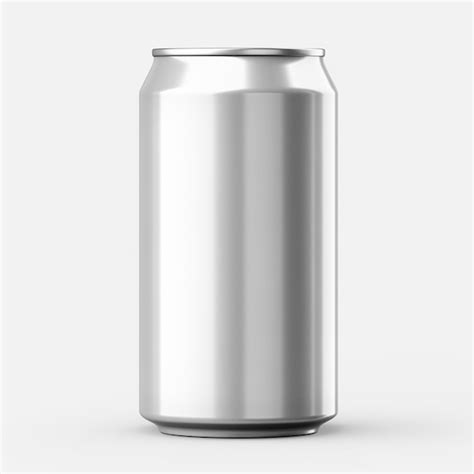 Premium Ai Image Aluminium Beer Can Or Soda Can Mockup Metallic Can