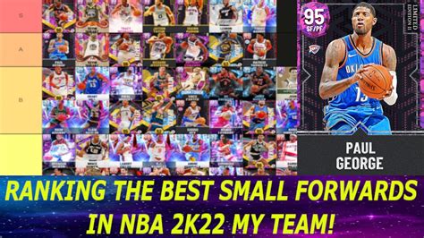 RANKING THE BEST SMALL FORWARDS IN NBA 2K22 MY TEAM SMALL FORWARD