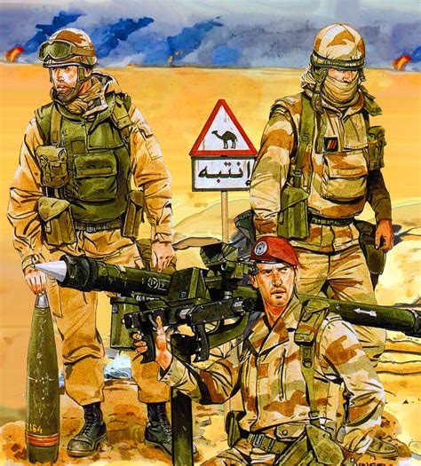 French Forces During Operation Daguet Desert Storm Mistral Gunner