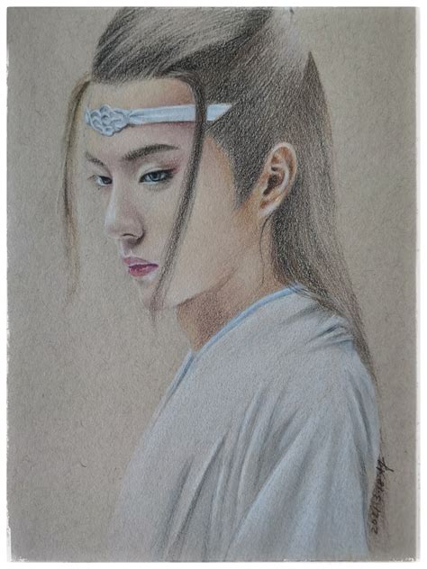 Wang Yibo, as Lan Zhan in the Untamed in 2023 | Art drawings beautiful ...