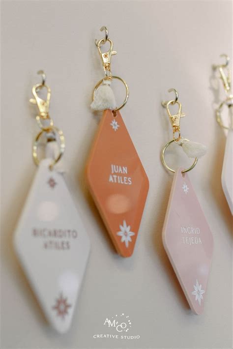 Boho Keychain Seating Chart Wedding Keychain Custom Wedding Favours