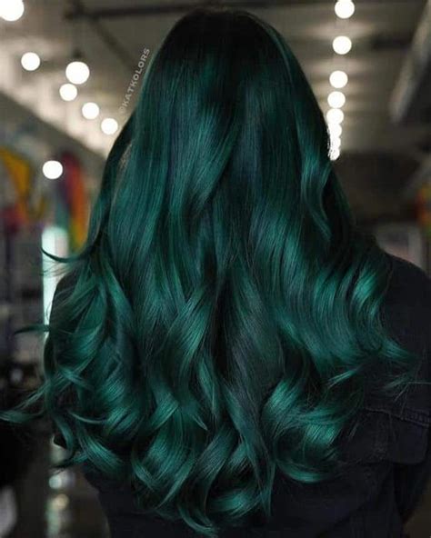 Fabulous Black And Green Hair Color Ideas Trending Now