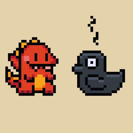 Baby Dragon (AAP-64 Palette) : r/PixelArt