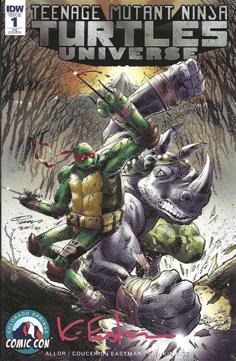 Tmnt Universe 1 Re Colorado Springs Comic Con Variant Signed Kevin