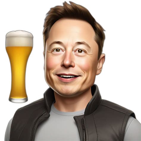 Elon Musk Buvant De La Bière Ai Emoji Generator