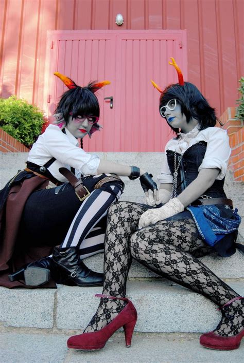 Steampunk Aranea And Meenah By Merbk On Deviantart Homestuck