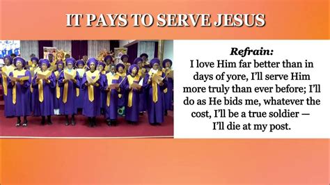 It Pays To Serve Jesus Hymnal Worship With Lyrics Youtube