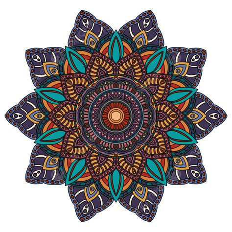 Vibrant Mandala Art With Intricate Floral Patterns Mandala Pattern