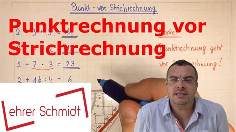 Punkt Vor Strichrechnung Grundrechenarten Mathematik