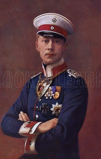 Crown Prince Wilhelm Eldest Son Of Kaiser Wilhelm II Of Germany Stock