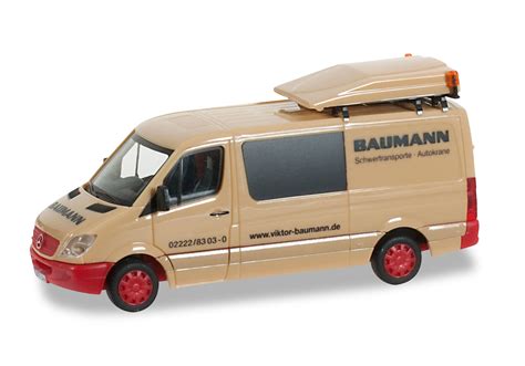 Herpa Mercedes Benz Sprinter BF3 Baumann 908542