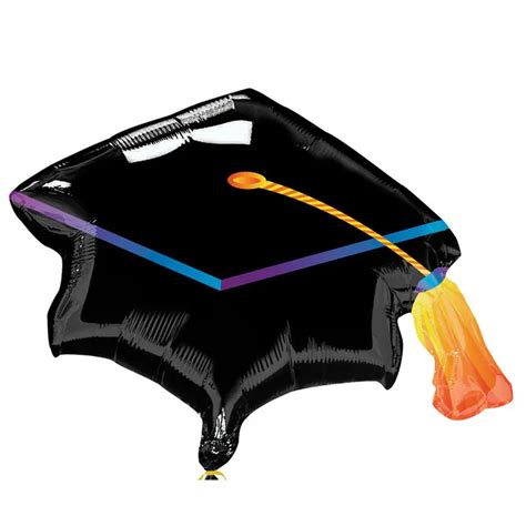 2pcs Lot America Imported Black Graduation Cap Foil Balloons Helium