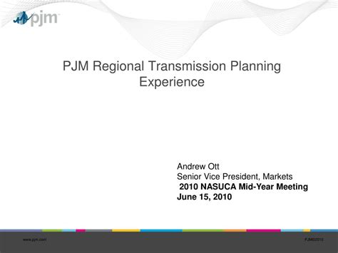 Ppt Pjm Regional Transmission Planning Experience Powerpoint