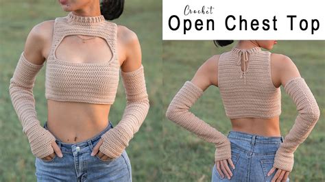 Easy Crochet Open Chest Top Tutorial Crochet Crop Top Chenda Diy