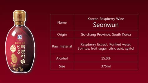 Korean Raspberry Wine Seonwun Tradekorea