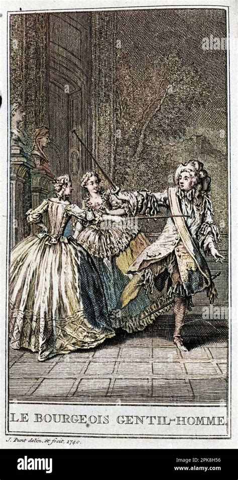 Representation D Une Scene De La Piece Le Bourgeois Gentilhomme