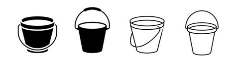 Bucket Outline Vector Art, Icons, and Graphics for Free Download