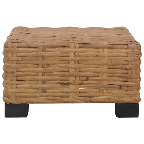 Yanjiibuy Table Basse 47x47x28 Cm Rotin Naturel 112258 Cdiscount Maison