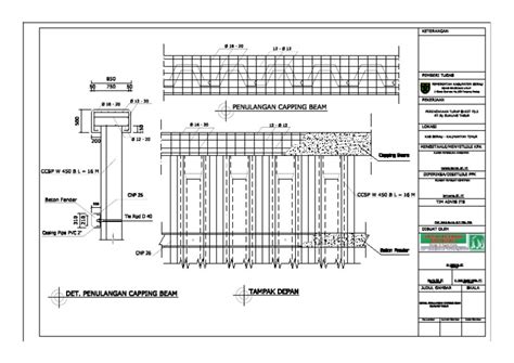 Detail Penulangan Capping Beam | PDF