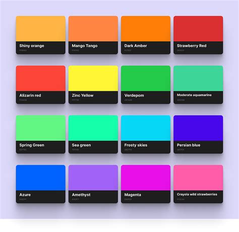 Color Swatches by wle8300 studios on Dribbble