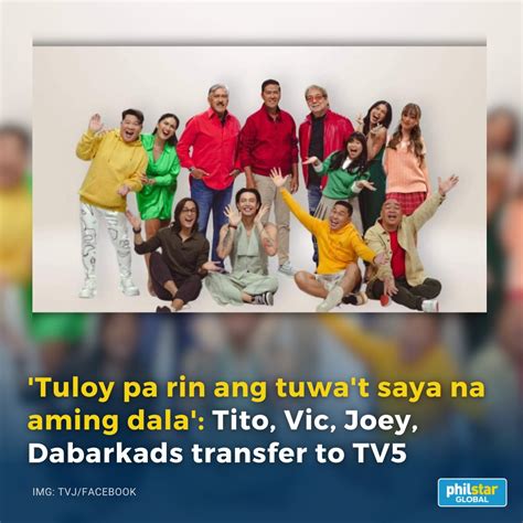 Philstar On Twitter TVJ DABARKADS MAPAPANOOD NA SA TV5 The Trio