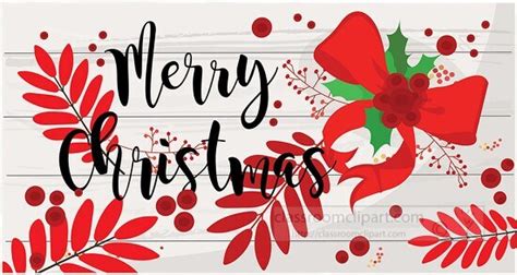 decorative merry christmas wooden style sign clipart - Classroom Clip Art