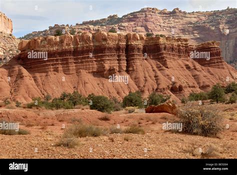 Sandstone Formation Scenic Drive Capitol Reef National Park Utah