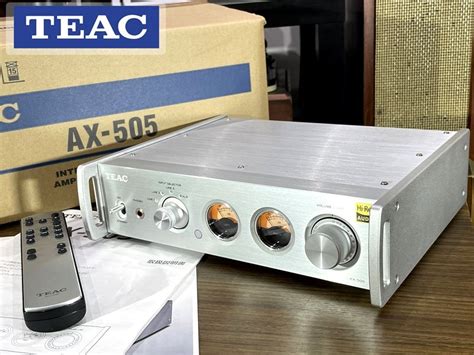 【目立った傷や汚れなし】美品 Teac Ax 505 プリメインアンプ リモコン元箱等付属品フルセット Audio Station の落札